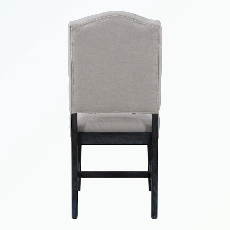 Dining Table Set with Extendable Table and 4 Upholstered Chairs