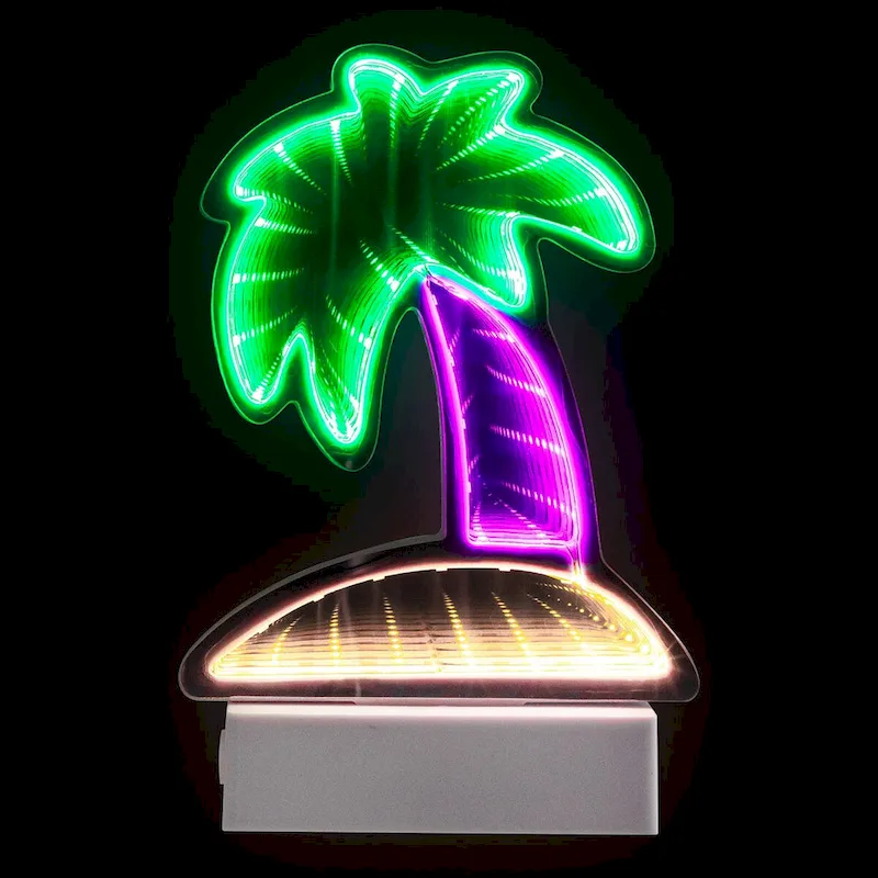 LED Lighted 3D Palm Tree Tunnel Light - 8