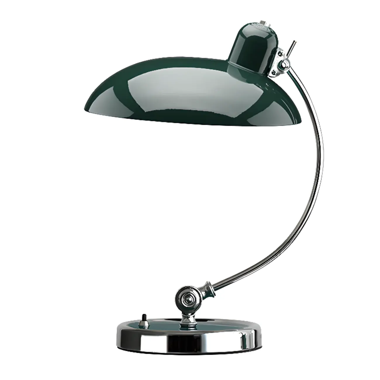 Silver Dome Arc Table Lamp Plug-in Electric for Living Room