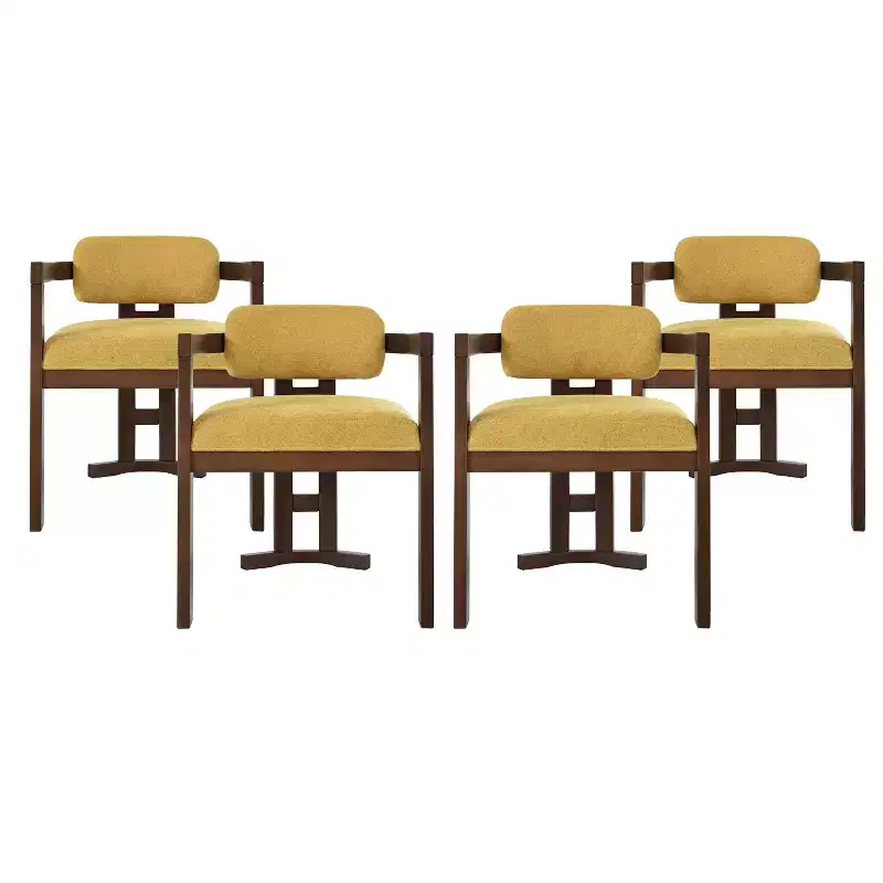 Christopher Knight Home Luna Modern Birch Wood Upholstered Dining Chair (Set of 4)