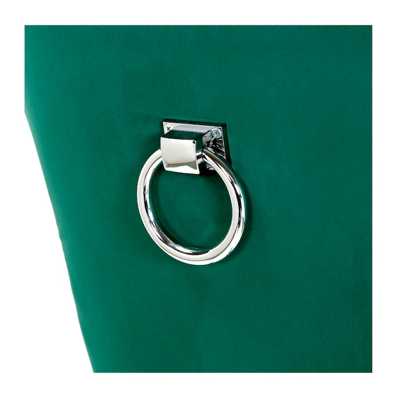 Grandview Tufted Upholstered Dining Chair (Set of 2) with Nailhead Trim and Ring Pull