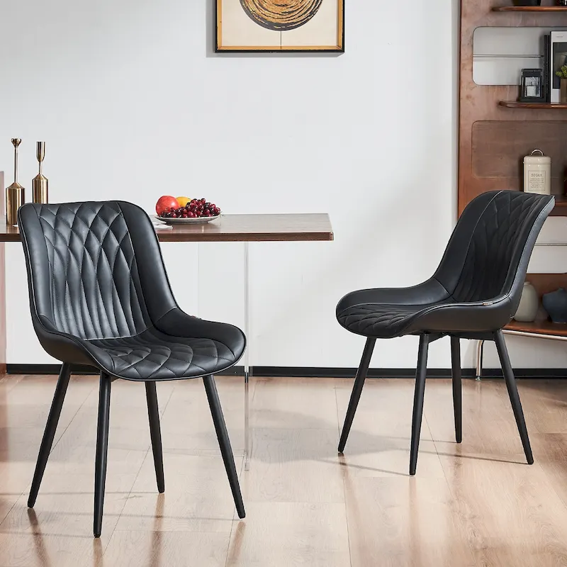 Modern Dining Chairs Set of 2 Upholstered Dining Room Chairs