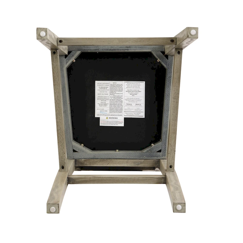 Roomfitters Retro Bar Stools, Set of 2 Upholstered 30.5 Bar Height Chairs with Fabric Cushion and Wood Frame