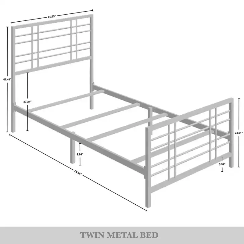 ChaletPosh Metal Bed