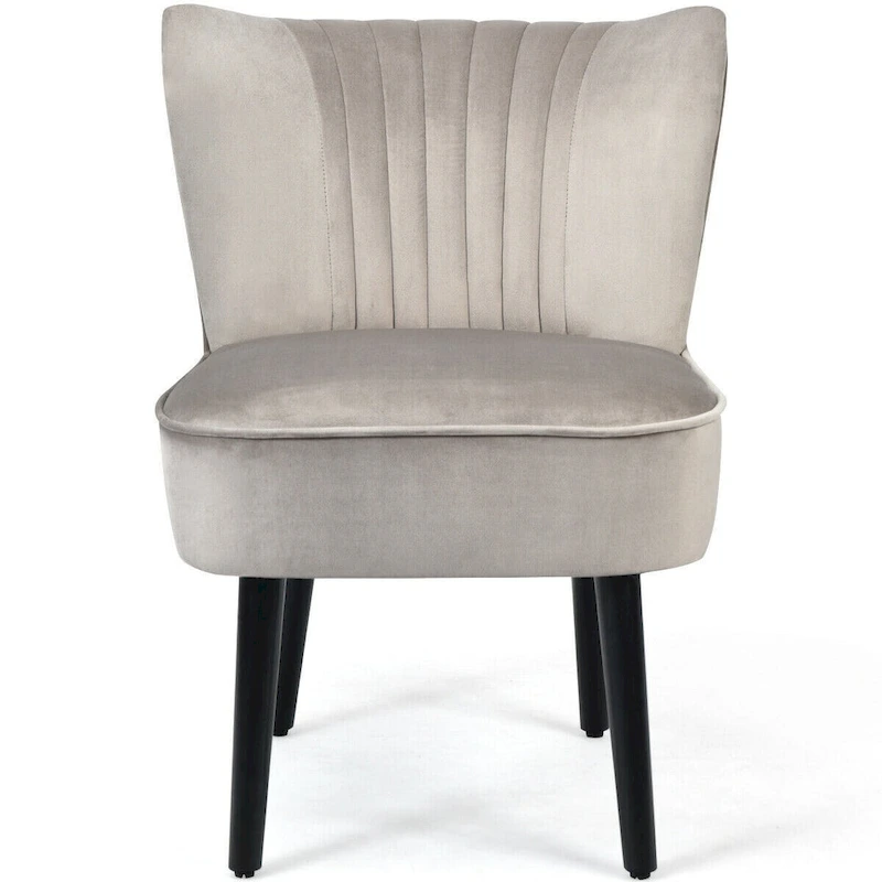 Set of 2 Armless Upholstered Leisure Accent Chair