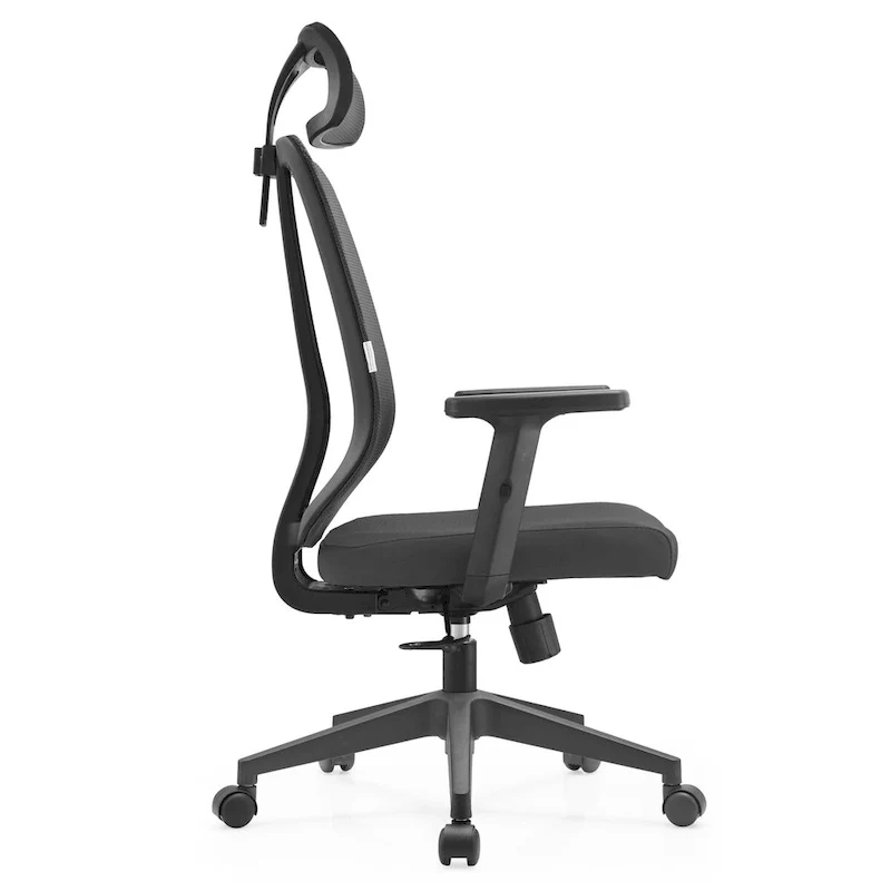 Adjustable Office Chair with Mesh Back and Headrest Nift Series by LeisureMod