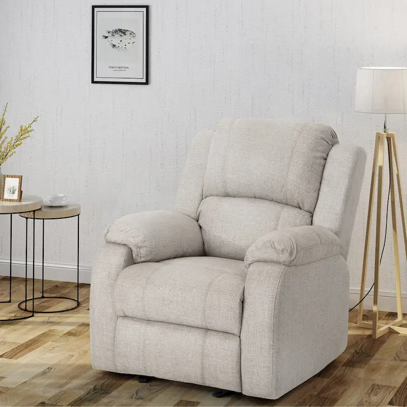 Mozelle Classic Fabric Gliding Recliner by Christopher Knight Home