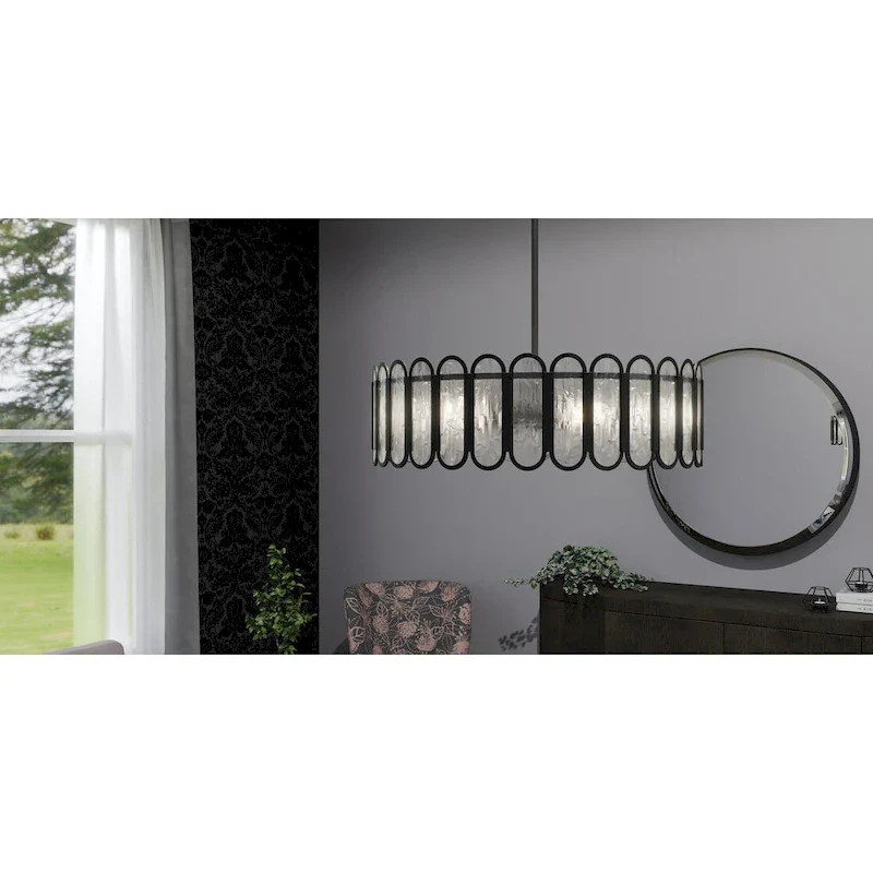 Vera 5-Light Matte Black Pendant Light
