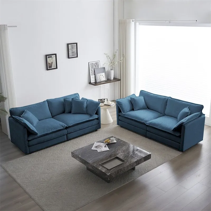 2 - Piece Living Room Set , 2 Pieces Upholstered Loveseat and Couch