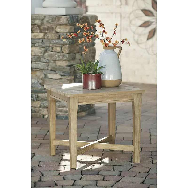 Silo Point Brown Square End Table