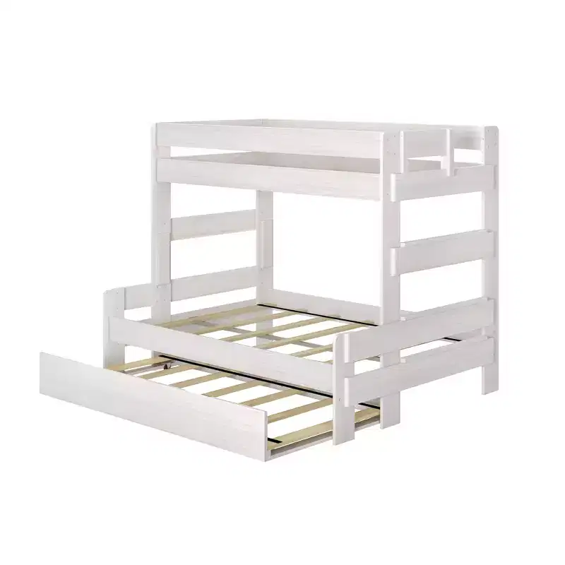 Max & Lily Farmhouse Twin over Full Bunk Bed with Trundle