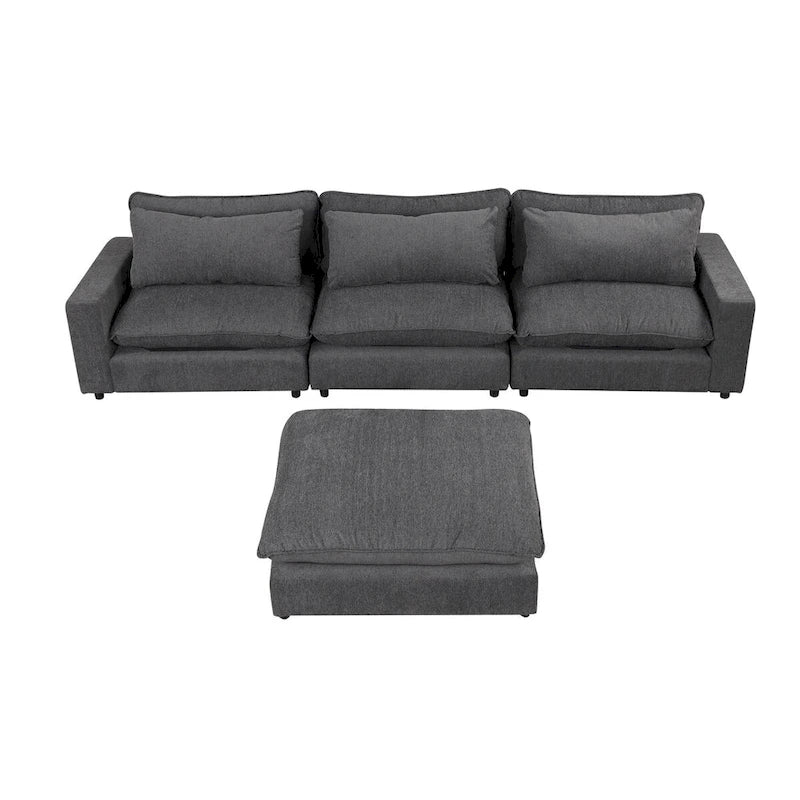 Sectional Sofa Cloud Sofa Chenille Upholstered Sofa