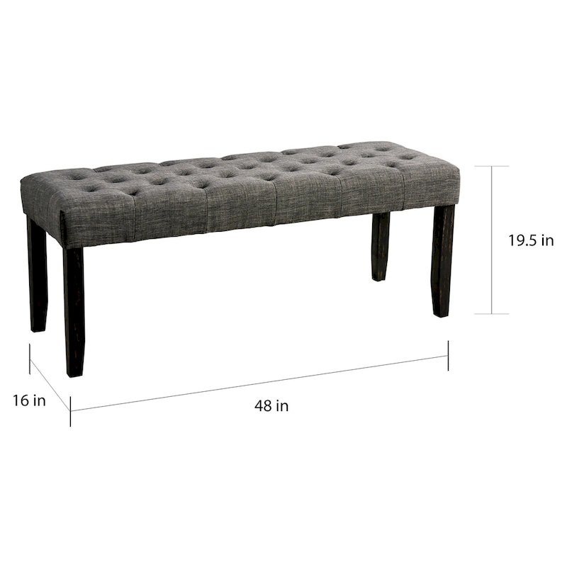 Chalwa Rustic Wood Upholstered 6-Piece Dining Set with Table and 4 Chairs and 1 Bench by Copper Grove