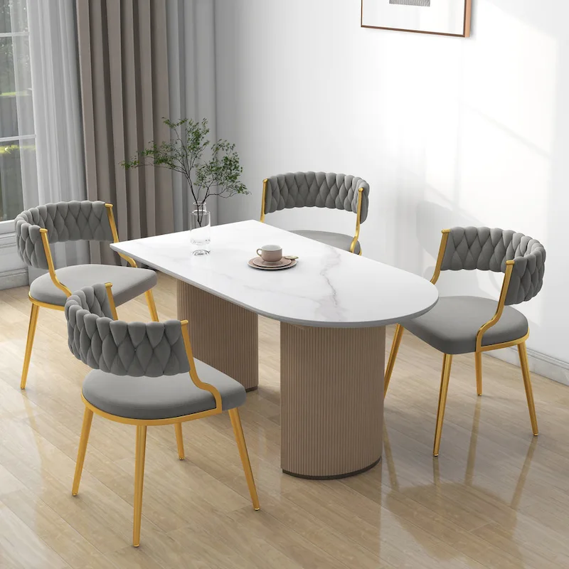 Modern Velvet Dining Chairs Set of 4