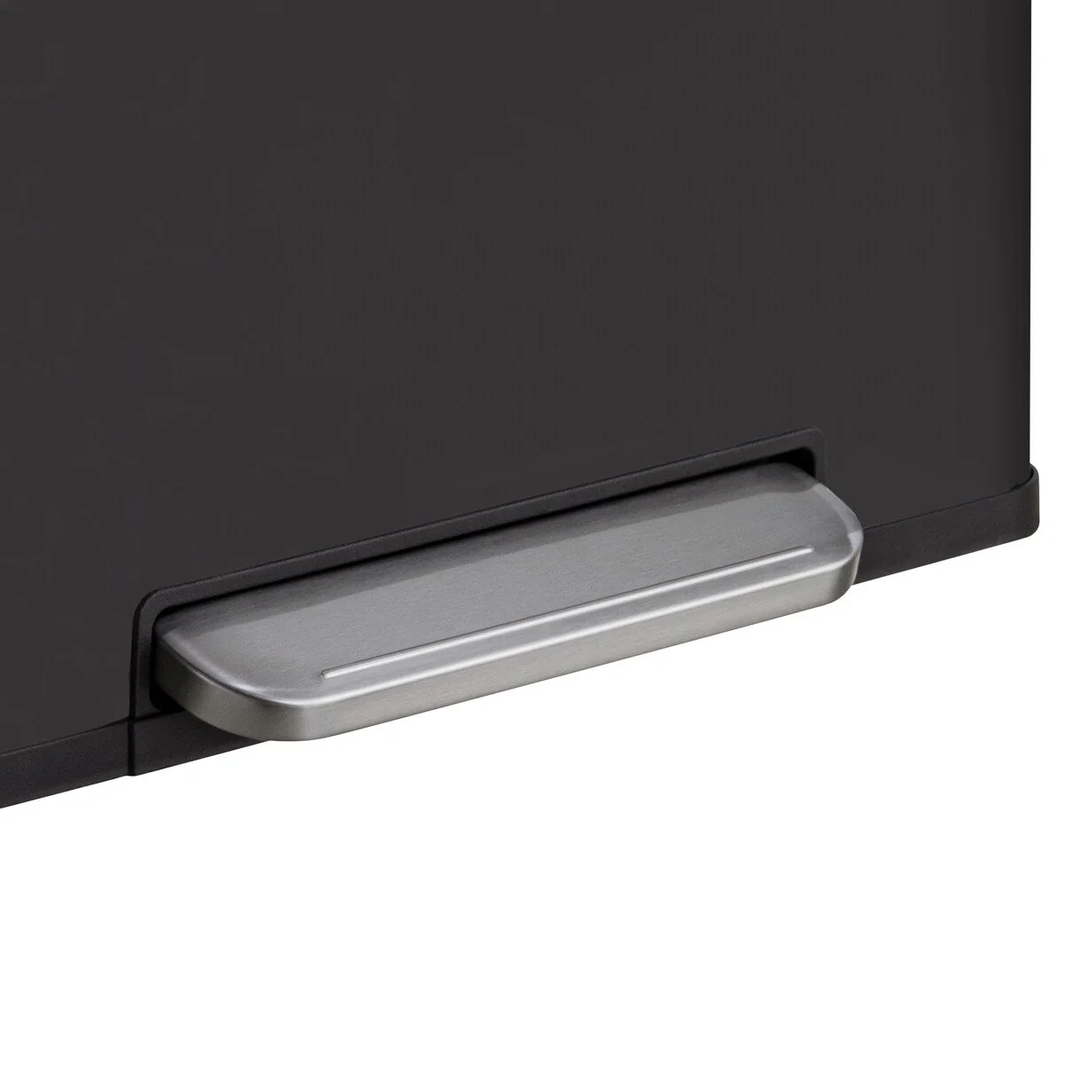 Qualiazero 16 Gal (8 Gal dual unit) Rectangular Recycle Step Can - Stainless Steel