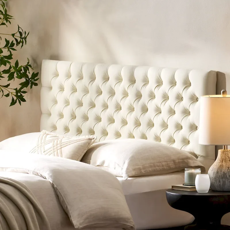 Jezebel Adjustable Full/Queen Tufted Headboard by