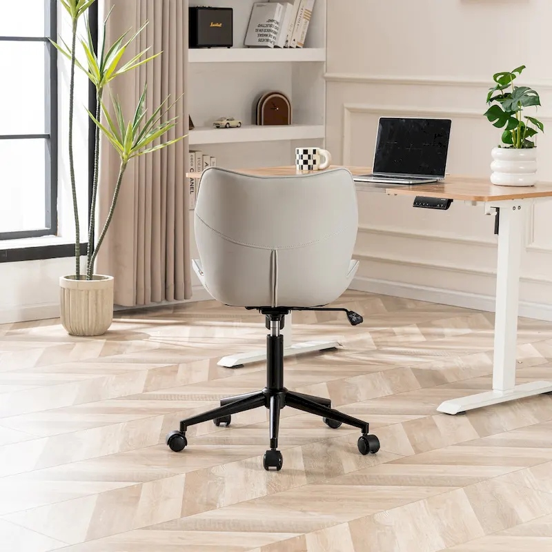 Swivel Armless Desk Chair Office Chairs Makeup Vanity Chair