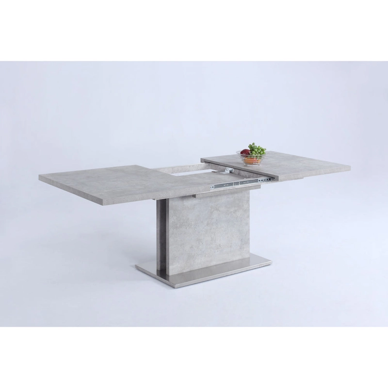 Somette Kalie Grey Extendable Laminate Dining Table