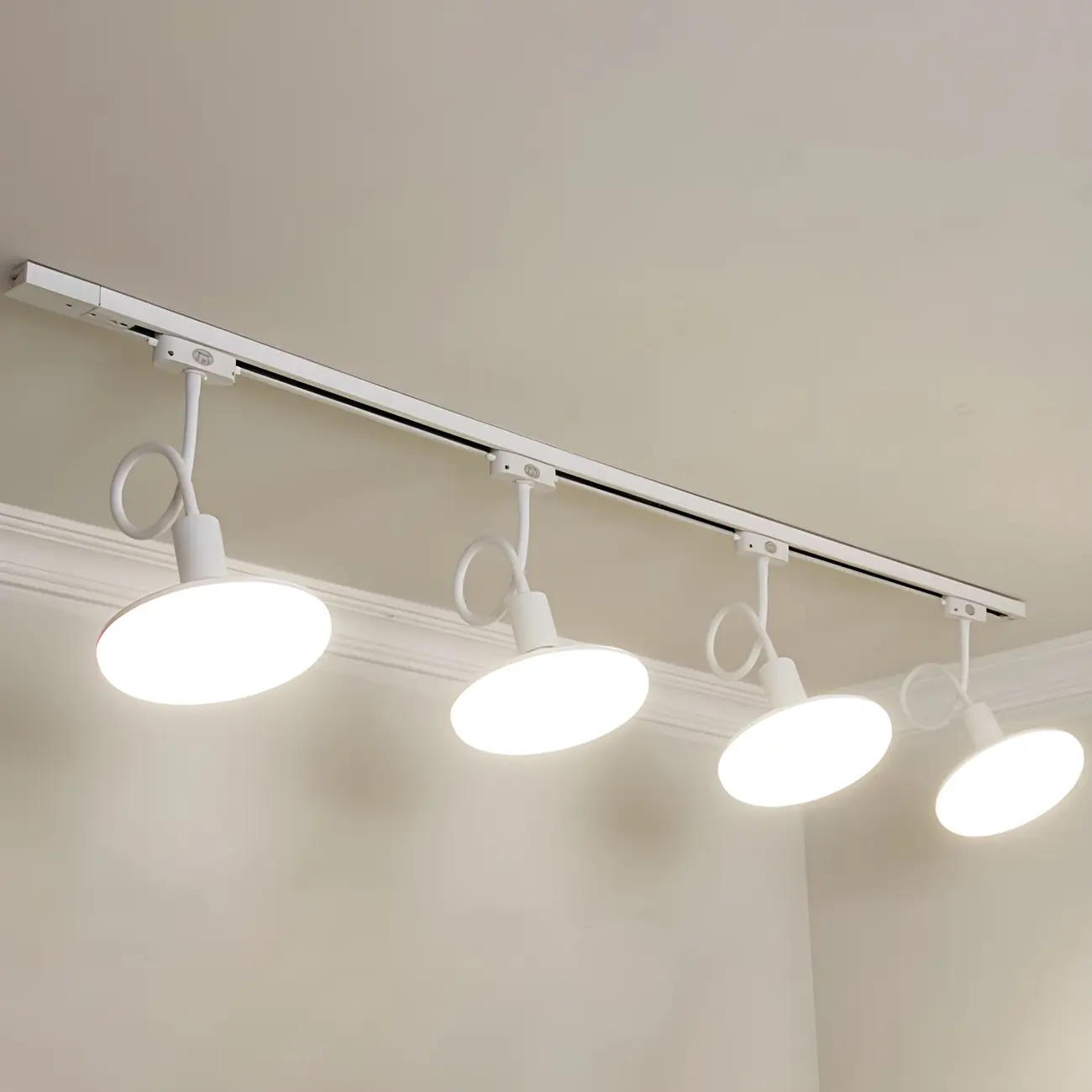 5-Light Modern LED Track Lighting with Adjustable Head