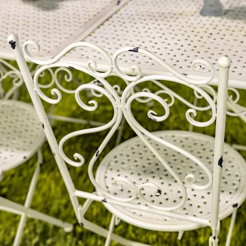 Five-Piece Metal Dining Set Solebury - 51.18 L x 33.07 W x 29.92 H