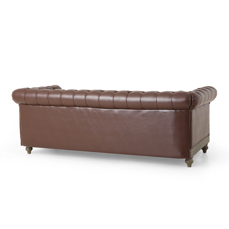 Castalia Nailhead Trim Chesterfield Sofa by Christopher Knight Home - 78.75 L x 33.50 W x 28.00 H
