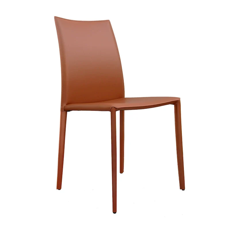 Lynda Mid-Century Modern Bonded Leather Dining Chair