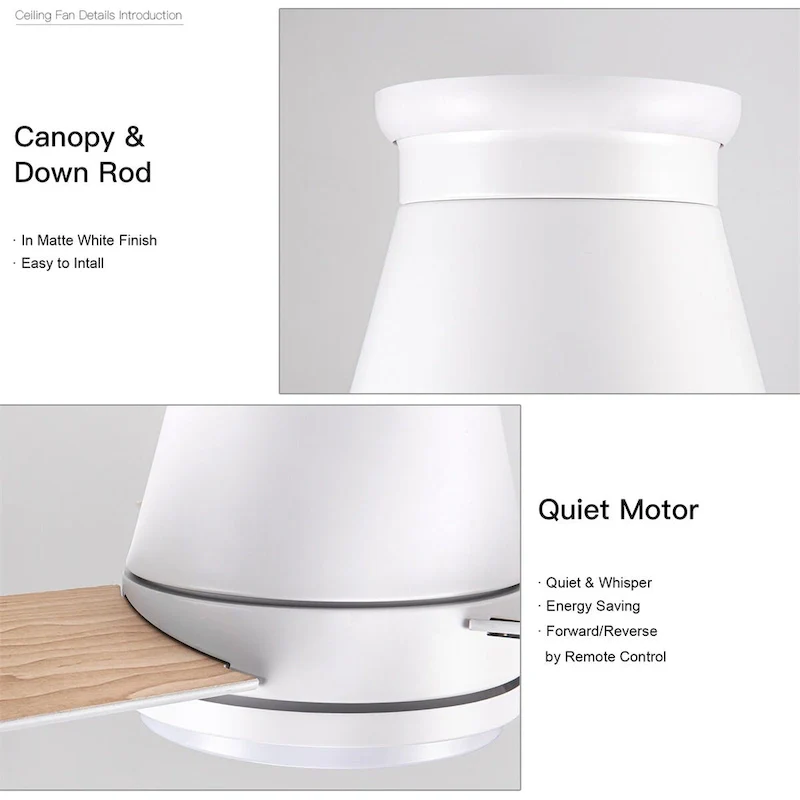 48  Lowe Profile Ceiling Fan with Light