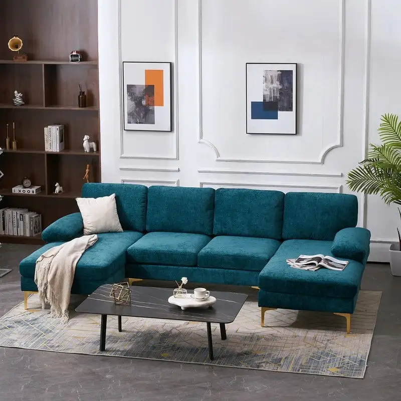 U-Shaped 4-Seat Indoor Sectional Sofa
