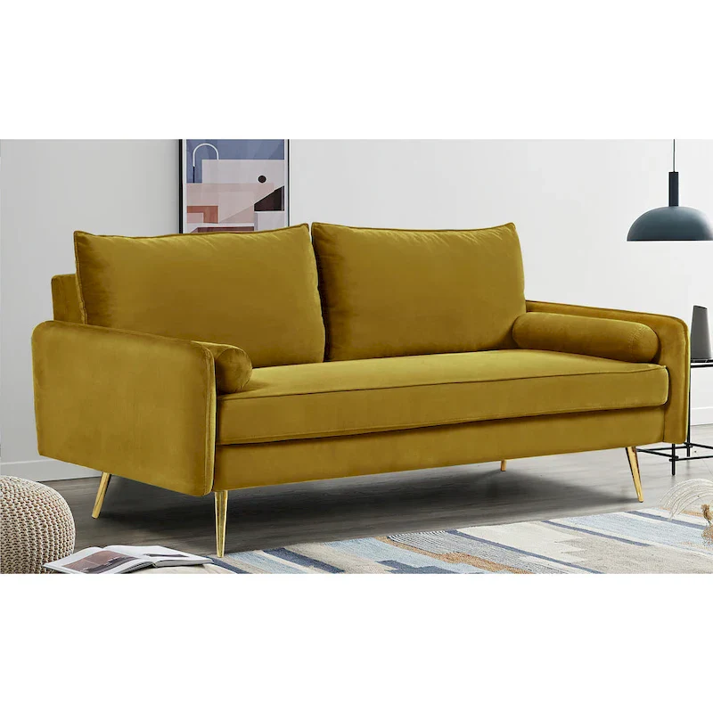 Villeda 70W Polyester Square Arms Sofa