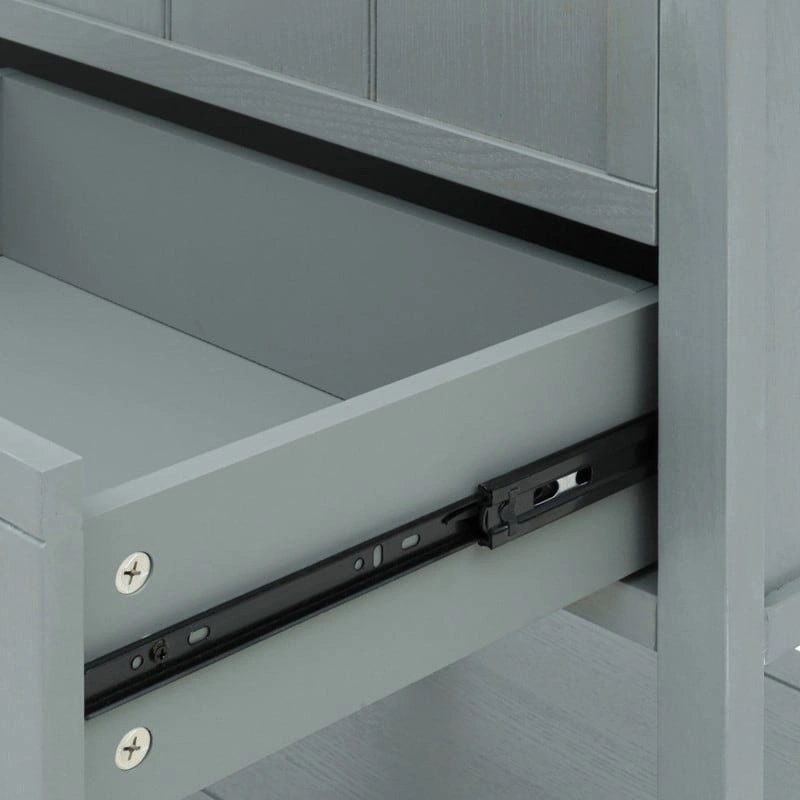 American Style Side Table End Table with 2 Drawer