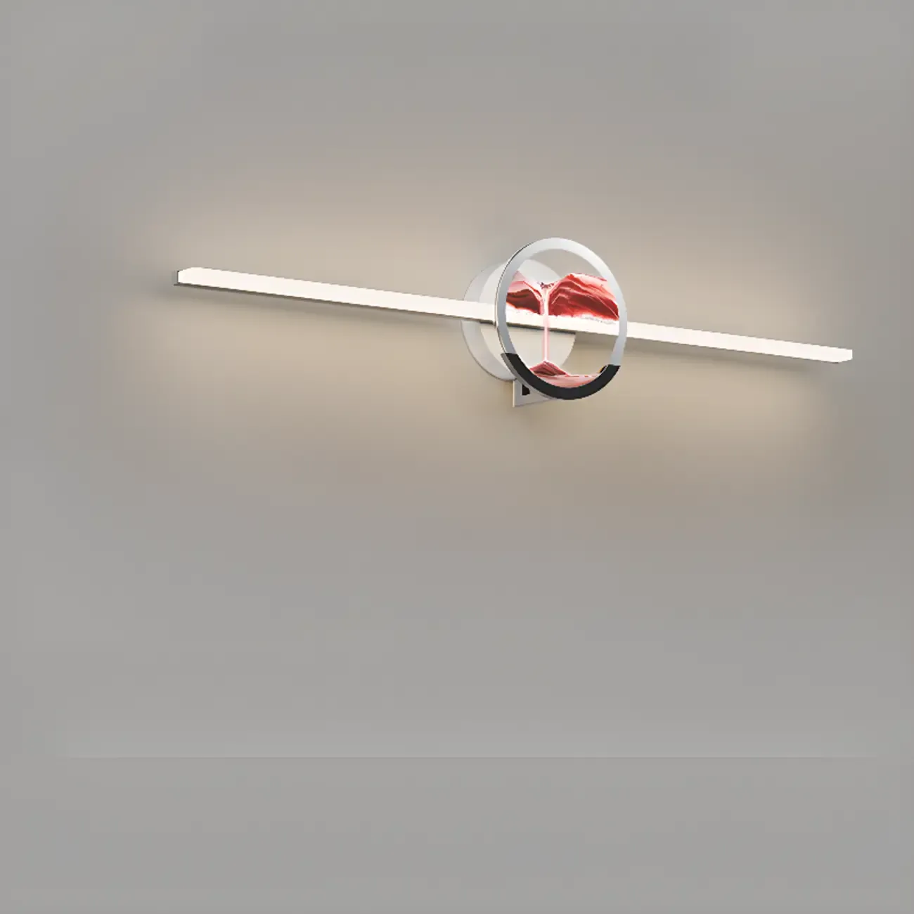 Dimmable Glass Bathroom Vanity Light with Integrated LED