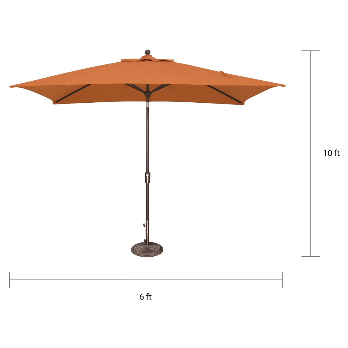 SimplyShade Catalina 10-foot Rectangle Push Button Tilt Umbrella