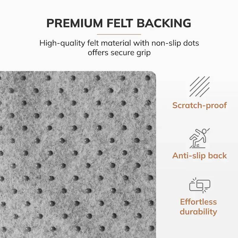 Jani Eco Bamboo Standard Rectangular Natural Chair Mat - (72 x 48), Eco-Friendly Chair Mat