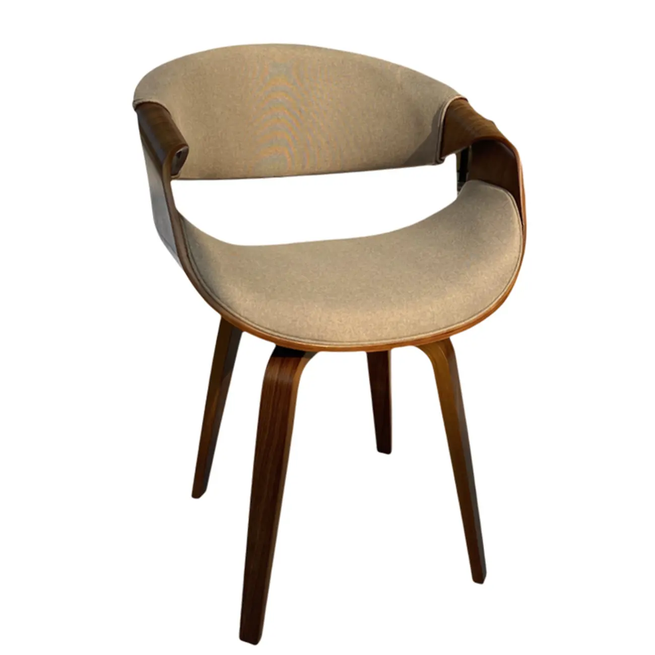 Modern Upholstered Wooden Ergonomic Office Chair