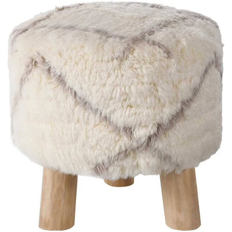 Gloweth Plush Boho Stool
