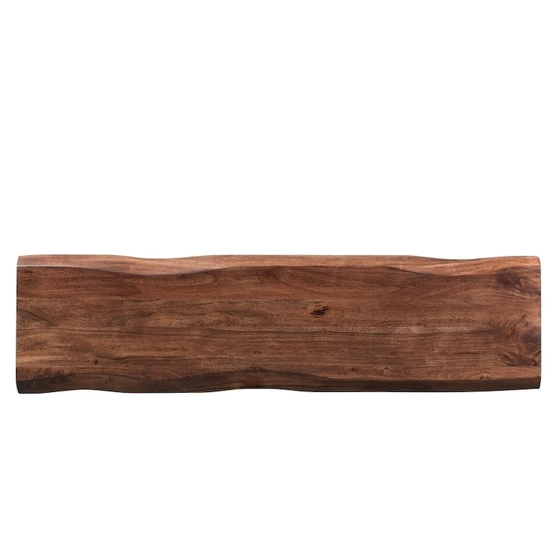 Handmade 60 Sheesham Live Edge Gold Legs Bench (India) - 60 x 16 x 18