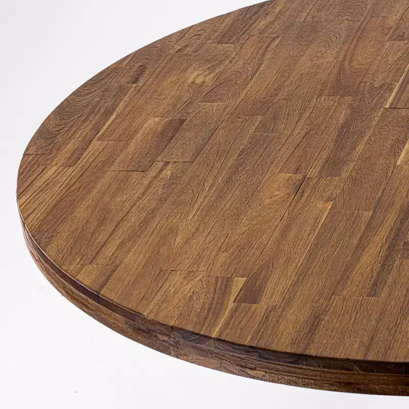 Round Dining Table, Brown, Pedestal Base, Seats 2