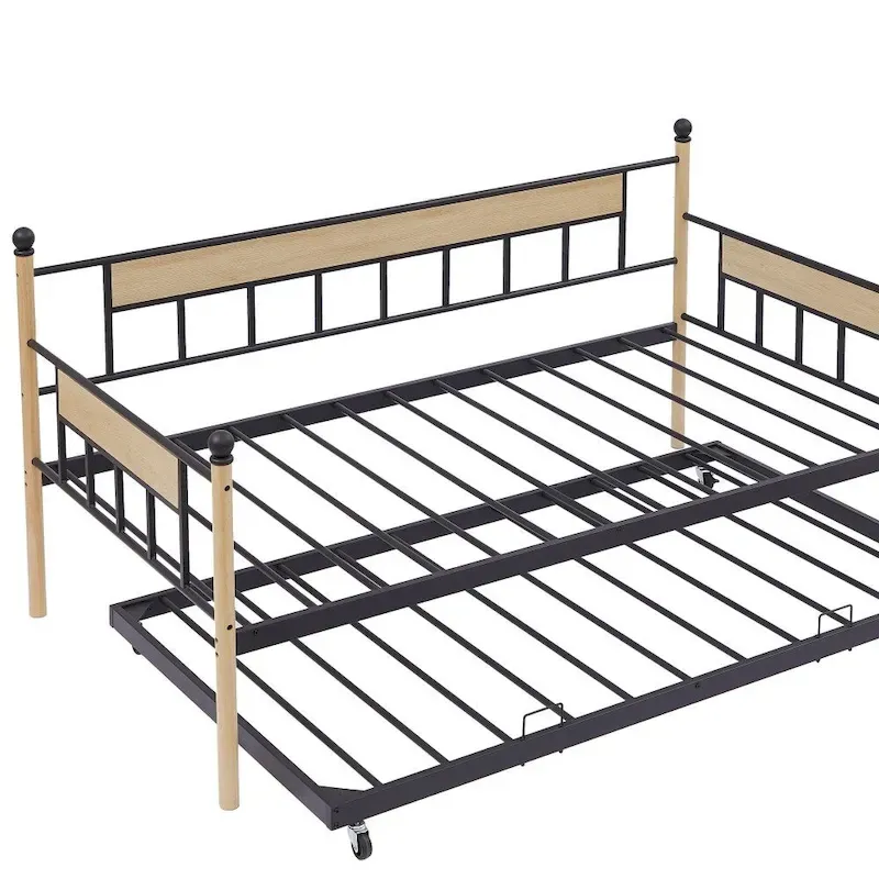 Daybed Sofa Bed Metal Framed with Trundle