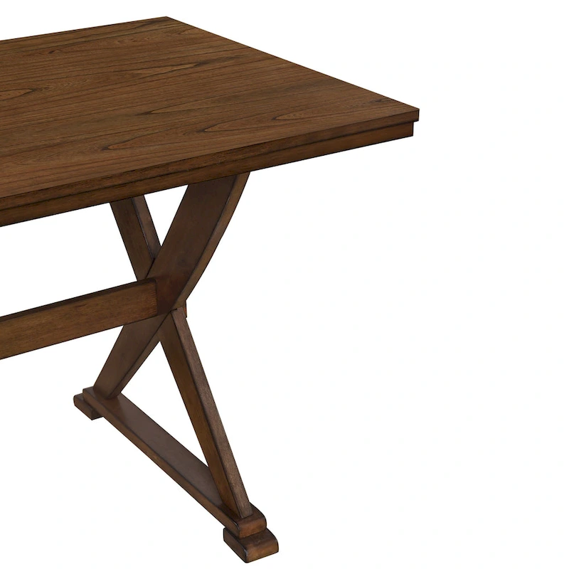 Mid-Century Wood 5-Piece Dining Table Set