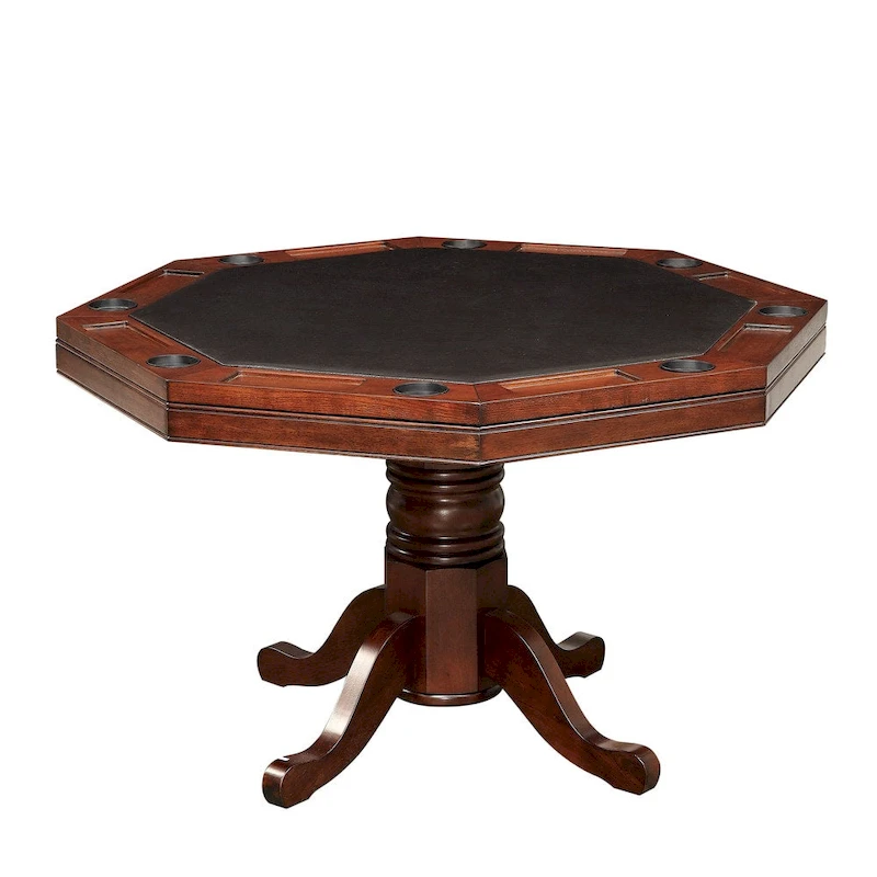 Gary Traditional Cherry Solid Wood Poker Table by Furniture of America