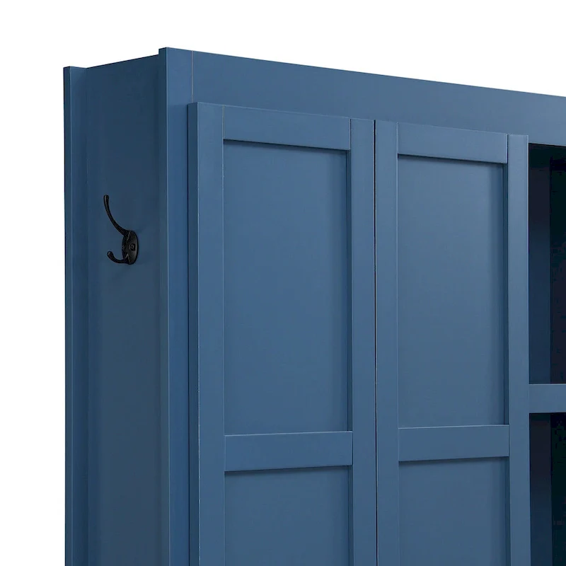 Farmhouse-Style 4-in-1 Hall Tree with Mudroom Bench