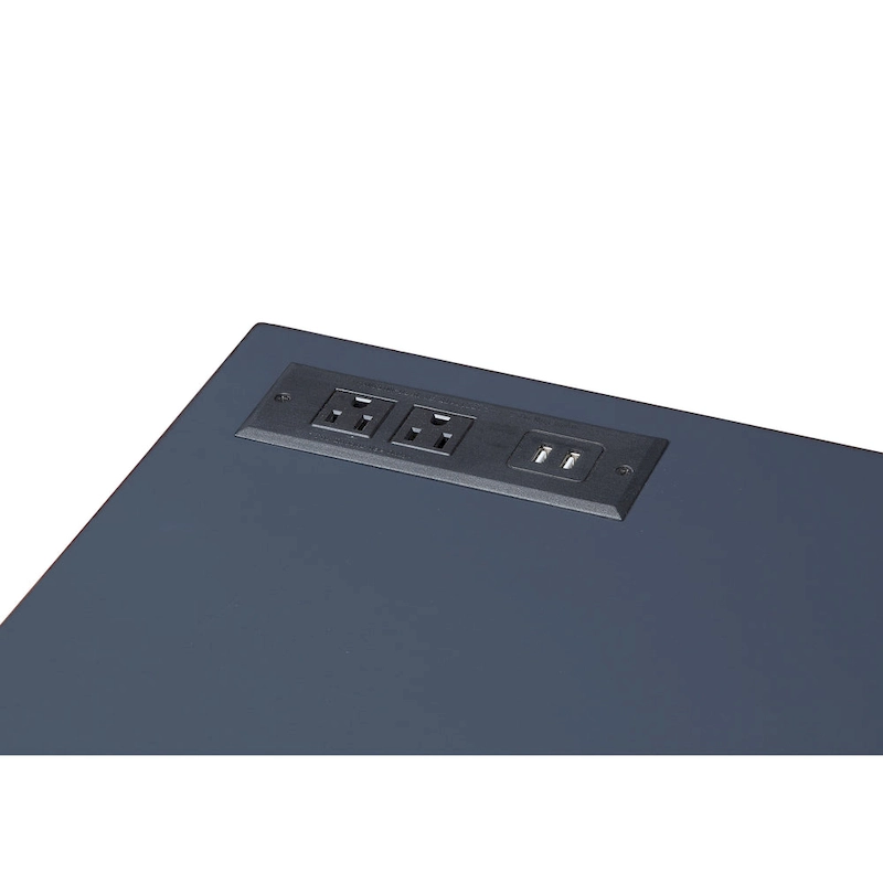 Bird Glam Metal Lift-top L-Shaped Computer Desk with USBs by Furniture of America