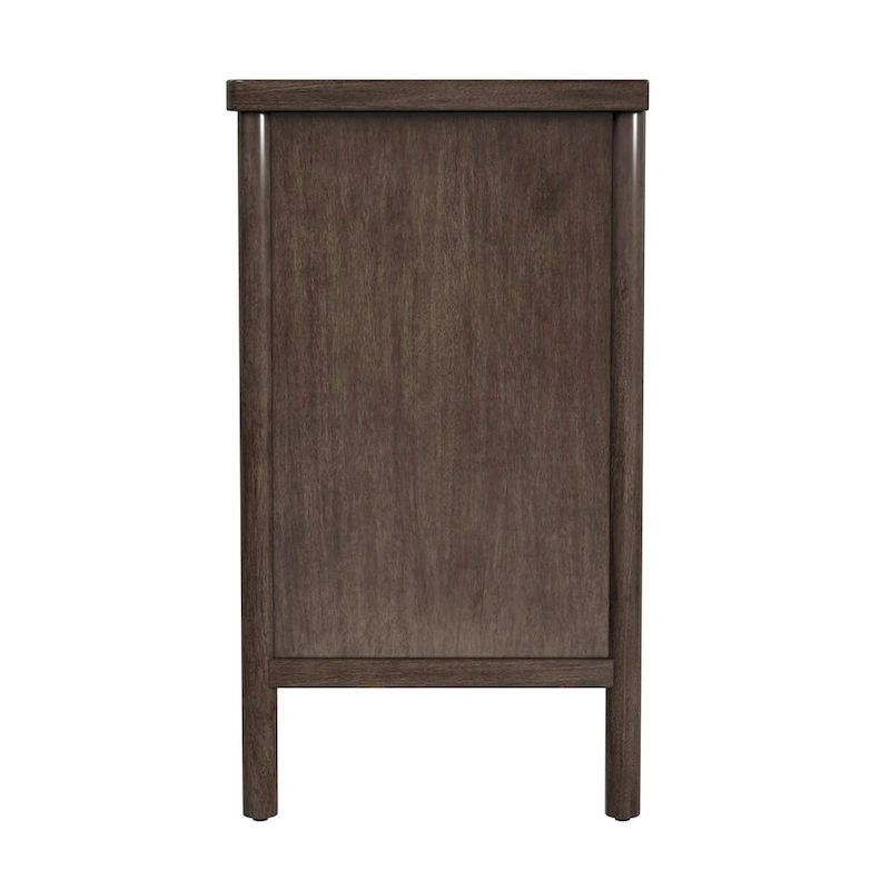Lennon 3 Drawer Rounded Leg Wood Dresser
