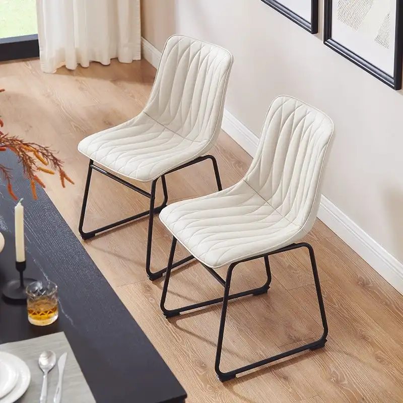 Art Leon Faux Leather Dining Chair (Set of 2)