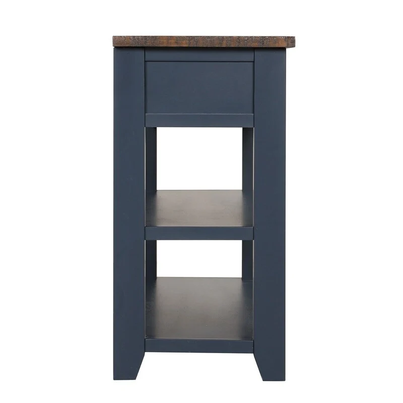 Console Table with 3 Drawers and 2 Open Shelves