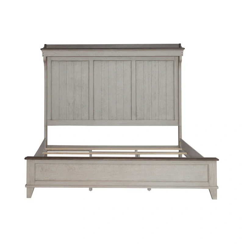 Ivy Hollow Weathered Linen King Mantle Bed