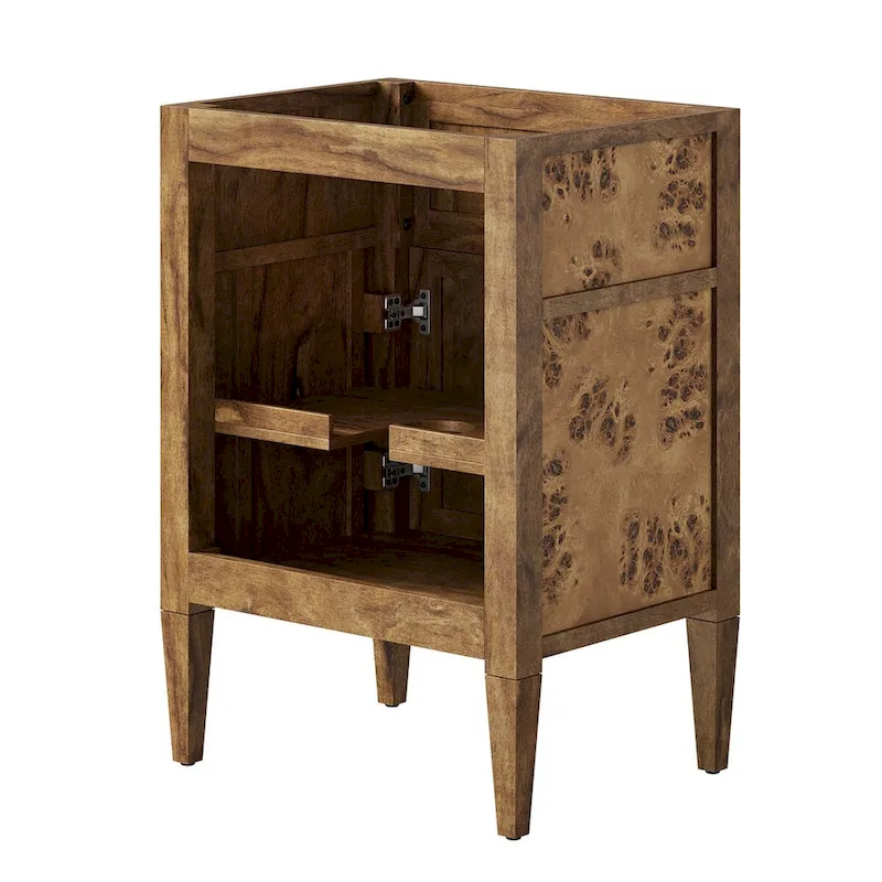 24 Wood Bathroom Vanity Cabinet (Sink Basin Not Included)