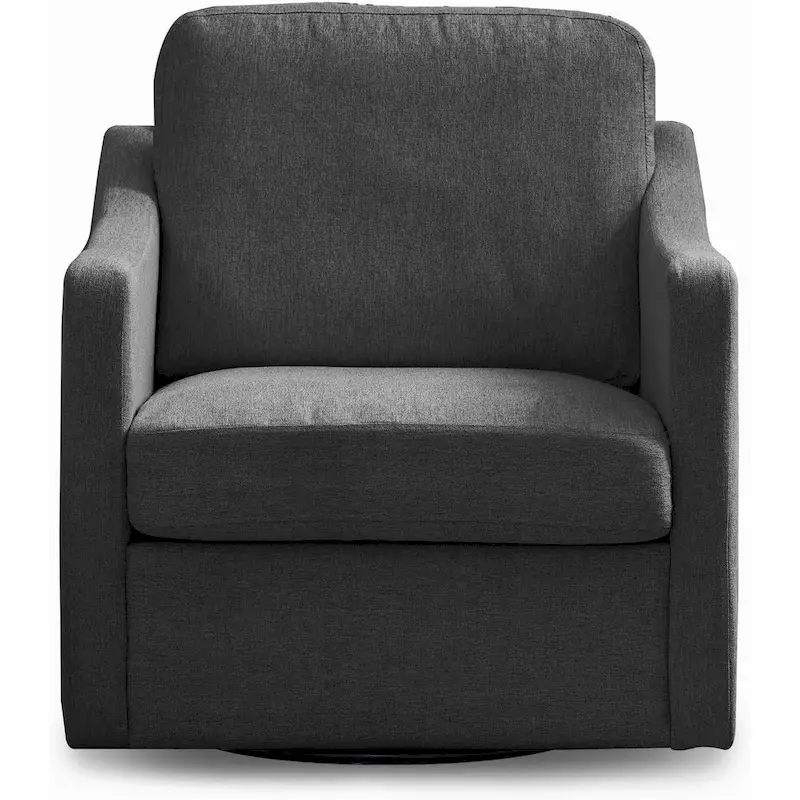 Mixoy 360 Degree Swivel Accent Sofa Chair,Linen Square Armchair