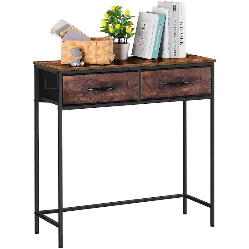 Small Console Table with 2 Drawers