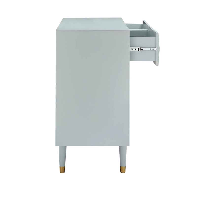 Bea Geometric Textured Glam 6-drawer Dresser